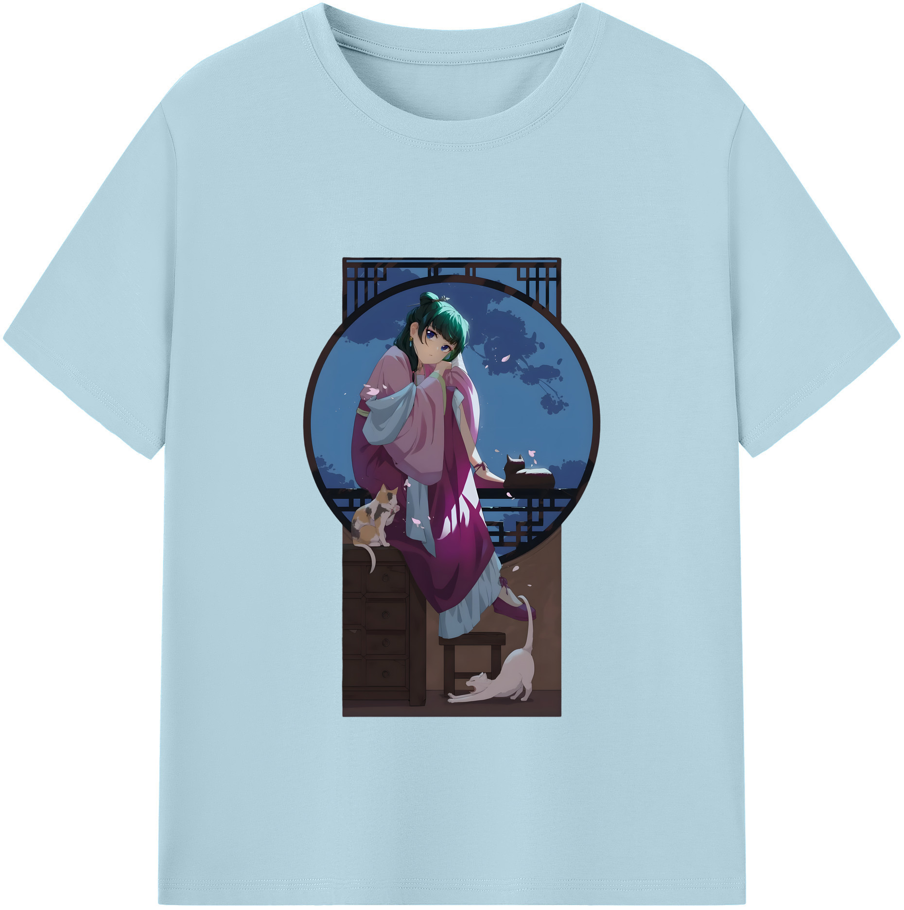 （画像用） 薬屋のひとりごと The Apothecary Diaries 綿100％半袖Tシャツ（フロントプリント）